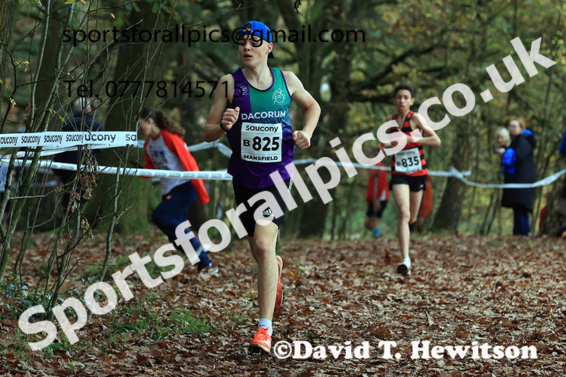 Boys Under-15s 2024 National Cross Country Relays, Berry Hill Park, Mansfield.   Photo: David T. Hewitson/Sports for All Pics